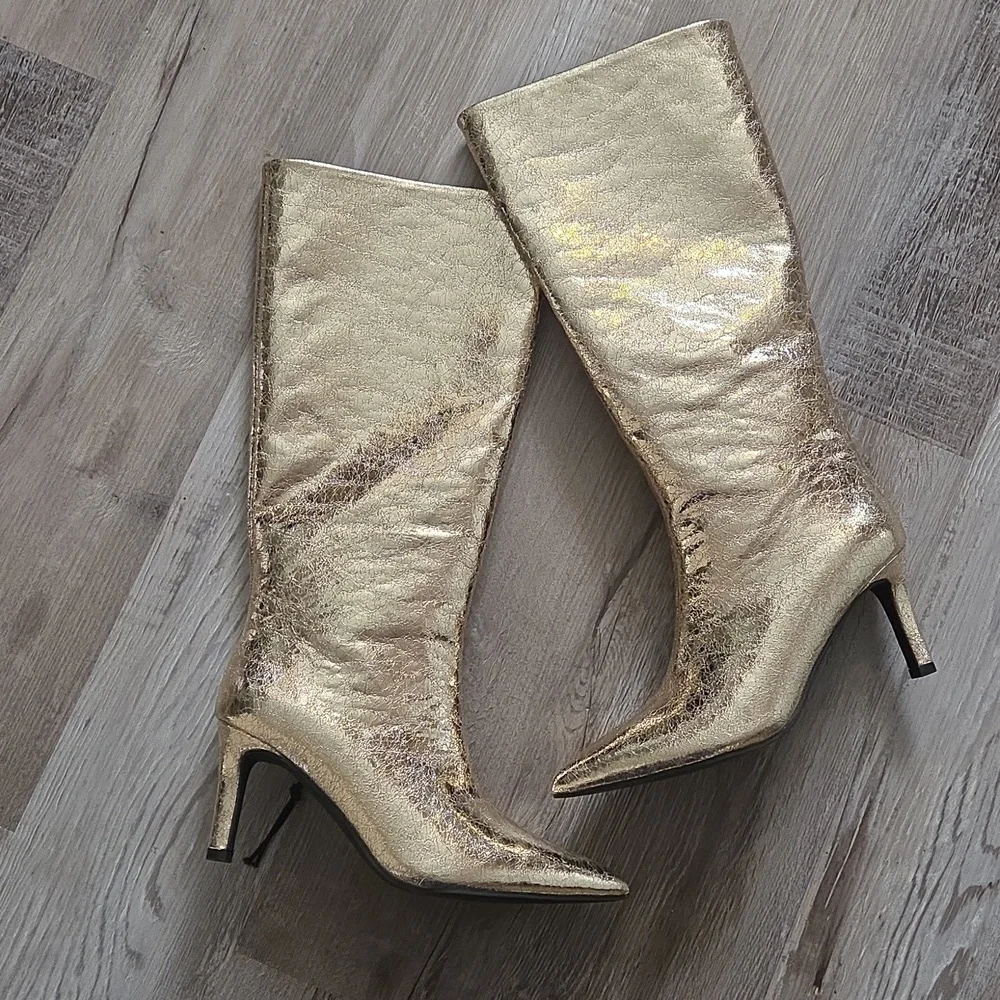 Worthington Womens Pleassant Stiletto Heel Dress Boots - Picture 5 of 7